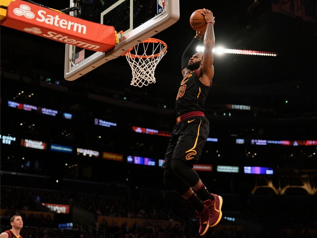 詹姆斯实战扣篮无双，力压群雄封历史第一人！